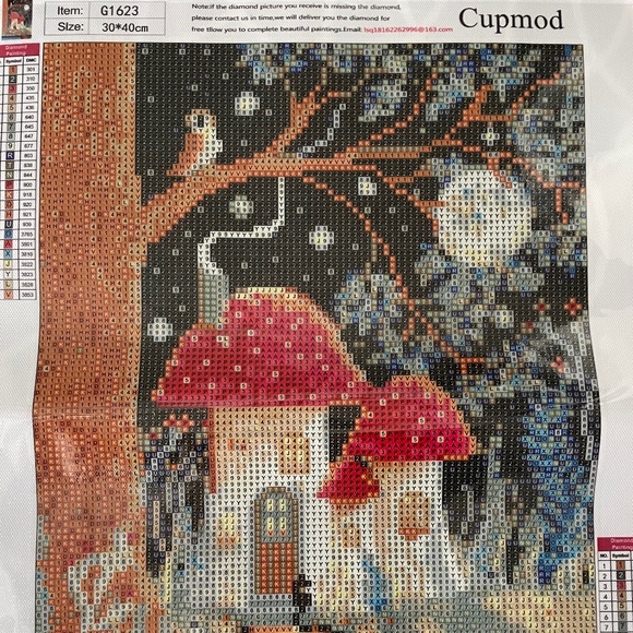Mushroom Diamond Painting Kit - Picture 2 of 4